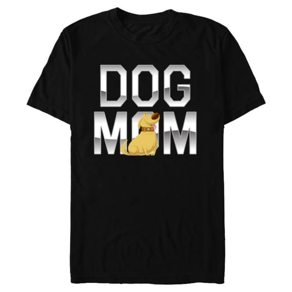 Disney and Pixar's Up Dug Dog Mom - Short Sleeve Blended T-Shirt for Adults - Customized-Black