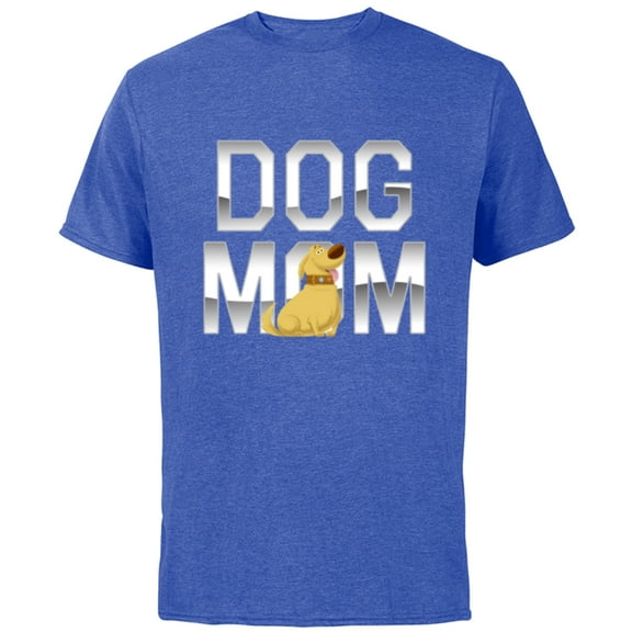 Disney and Pixar's Up Dug Dog Mom - Short Sleeve Cotton T-Shirt for Adults - Customized-Royal Heather