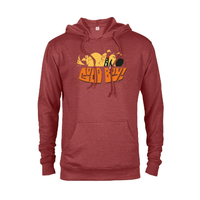 Disney and Pixar s Up Dug Good Boy Pullover Hoodie for Adults Customized Red Heather