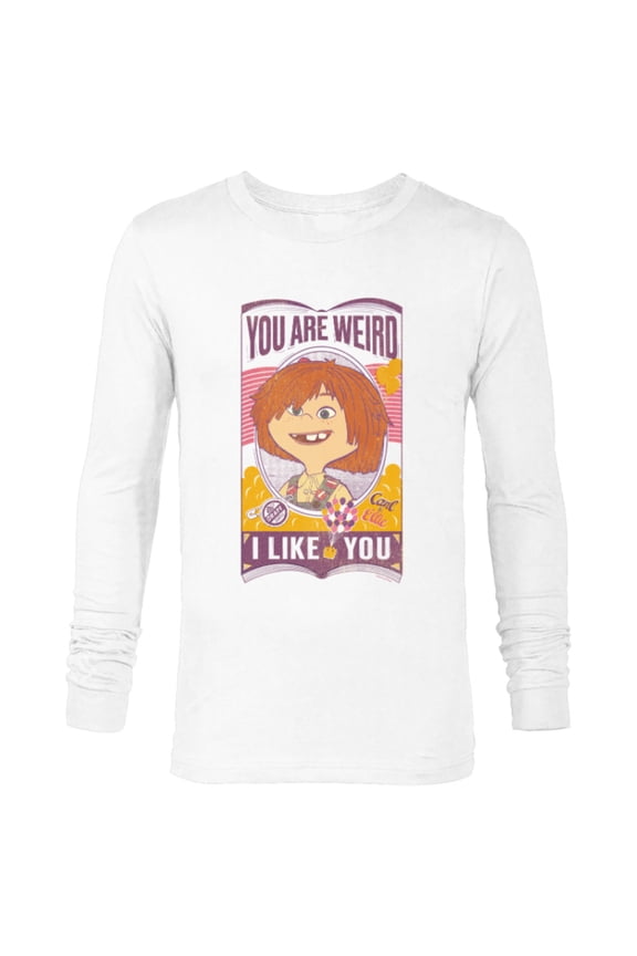 Disney and Pixar’s Up Ellie You are Weird I Like You - Long Sleeve T-Shirt for Men - Customized-White