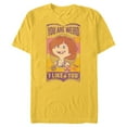thumbnail image 1 of Disney and Pixar’s Up Ellie You are Weird I Like You - Short Sleeve Blended T-Shirt for Adults - Customized-Yellow, 1 of 5