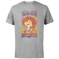 thumbnail image 1 of Disney and Pixar’s Up Ellie You are Weird I Like You - Short Sleeve Cotton T-Shirt for Adults - Customized-Athletic Heather, 1 of 5