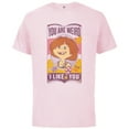 thumbnail image 1 of Disney and Pixar’s Up Ellie You are Weird I Like You - Short Sleeve Cotton T-Shirt for Adults - Customized-Soft Pink, 1 of 5