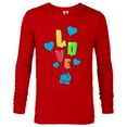 thumbnail image 1 of Disney and Pixar’s Up Love Balloons - Long Sleeve T-Shirt for Men - Customized-New Red, 1 of 5
