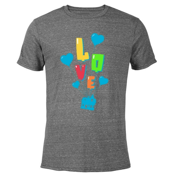 Disney and Pixar’s Up Love Balloons - Short Sleeve Blended T-Shirt for Adults - Customized-Dark Heather