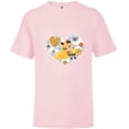 thumbnail image 1 of Disney and Pixar’s Up Russel and Dug Heart - Short Sleeve T-Shirt for Kids – Customized-Soft Pink, 1 of 5
