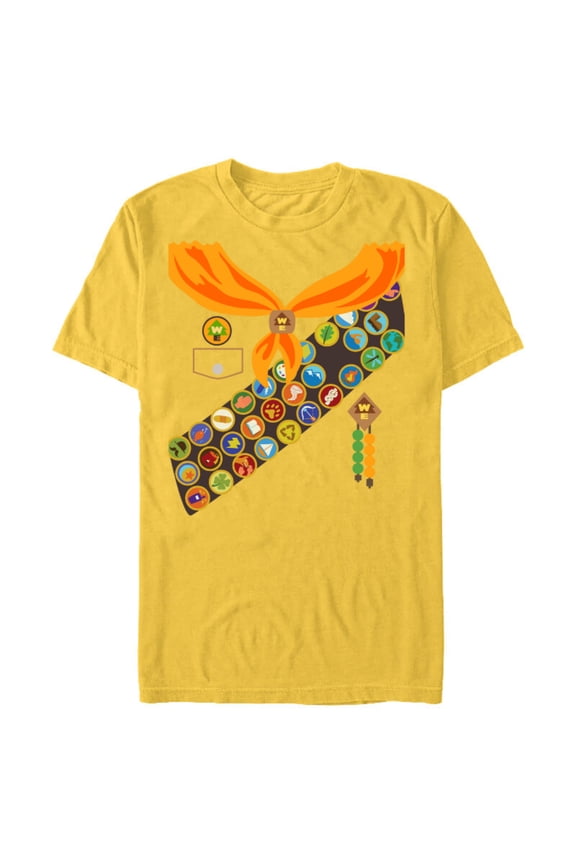 Disney and Pixar's Up Russell Halloween Costume T-Shirt- Short Sleeve Blended T-Shirt for Adults - Customized-Putty Snow Heather