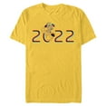 thumbnail image 1 of Disney and Pixar’s WALL-E and EVE 2022 - Short Sleeve Blended T-Shirt for Adults – Customized-Yellow, 1 of 5