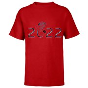 Disney and Pixar s WALL-E and EVE 2022 - Short Sleeve T-Shirt for Kids   Customized-Red