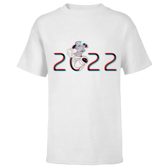 Disney and Pixar’s WALL-E and EVE 2022 - Short Sleeve T-Shirt for Kids – Customized-White