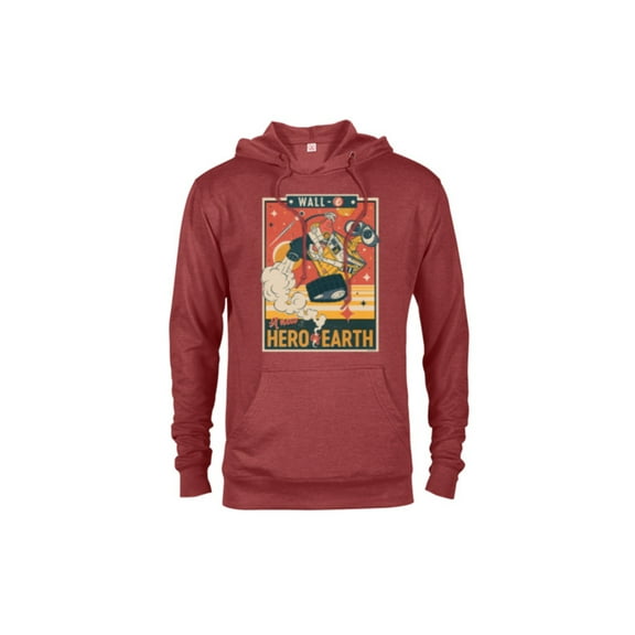 Disney and Pixar’s Wall-E A New Hero of Earth - Pullover Hoodie for Adults - Customized-Red Heather
