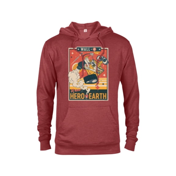 Disney and Pixar’s Wall-E A New Hero of Earth - Pullover Hoodie for Adults - Customized-Red Heather