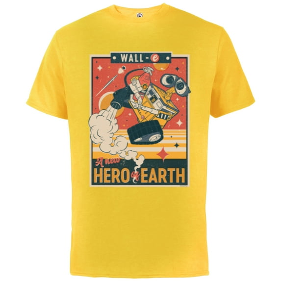 Disney and Pixar’s Wall-E A New Hero of Earth - Short Sleeve Cotton T-Shirt for Adults - Customized-Sunflower