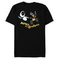 thumbnail image 1 of Disney and Pixar’s Wall-E and EVE Moves for Centuries - Short Sleeve Blended T-Shirt for Adults - Customized-Black, 1 of 5