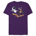 thumbnail image 1 of Disney and Pixar’s Wall-E and EVE Moves for Centuries - Short Sleeve Blended T-Shirt for Adults - Customized-Purple, 1 of 5