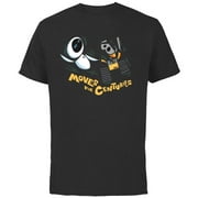 Disney and Pixar s Wall-E and EVE Moves for Centuries - Short Sleeve Cotton T-Shirt for Adults - Customized-Black