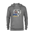 thumbnail image 1 of Disney and Pixar’s Wall-E and EVE Star Crossed Heart - Pullover Hoodie for Adults - Customized-Graphite Heather, 1 of 5