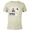 thumbnail image 1 of Disney and Pixar’s Wall-E and EVE Star Crossed Heart - Short Sleeve Blended T-Shirt for Adults - Customized-Yellow, 1 of 5