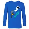 thumbnail image 1 of Disney and Pixar’s Wall-E and EVE Whoa! - Long Sleeve T-Shirt for Men - Customized-Navy, 1 of 5
