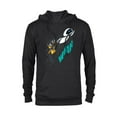 thumbnail image 1 of Disney and Pixar’s Wall-E and EVE Whoa! - Pullover Hoodie for Adults - Customized-Black, 1 of 5
