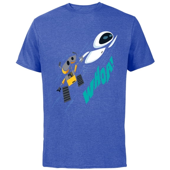Disney and Pixar’s Wall-E and EVE Whoa! - Short Sleeve Cotton T-Shirt for Adults - Customized-Royal Heather