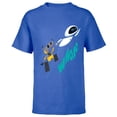thumbnail image 1 of Disney and Pixar’s Wall-E and EVE Whoa! - Short Sleeve T-Shirt for Kids - Customized-Royal, 1 of 5