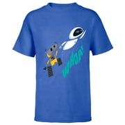 Disney and Pixar s Wall-E and EVE Whoa! - Short Sleeve T-Shirt for Kids - Customized-Royal