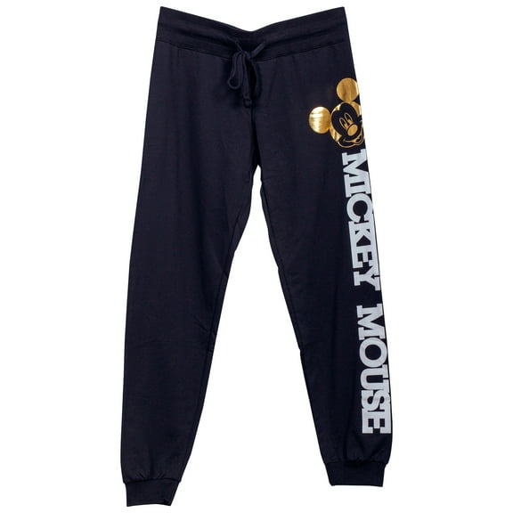 Disney by Mickey Mouse Gold Lounge Pants, Sweatpants (Women's), Size Medium