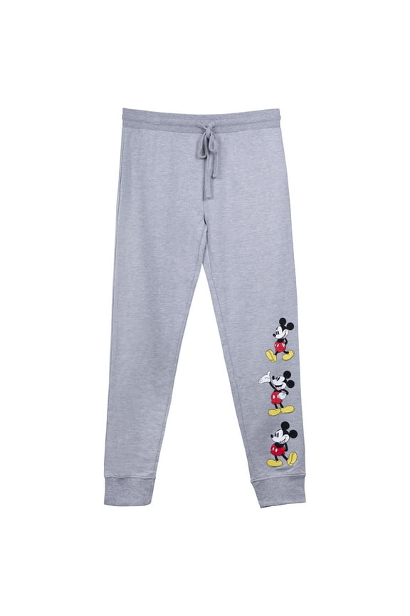 Disney by Mickey Mouse Mickey Mouse Leg Logo Cotton Poly Sweatpants (Women's)