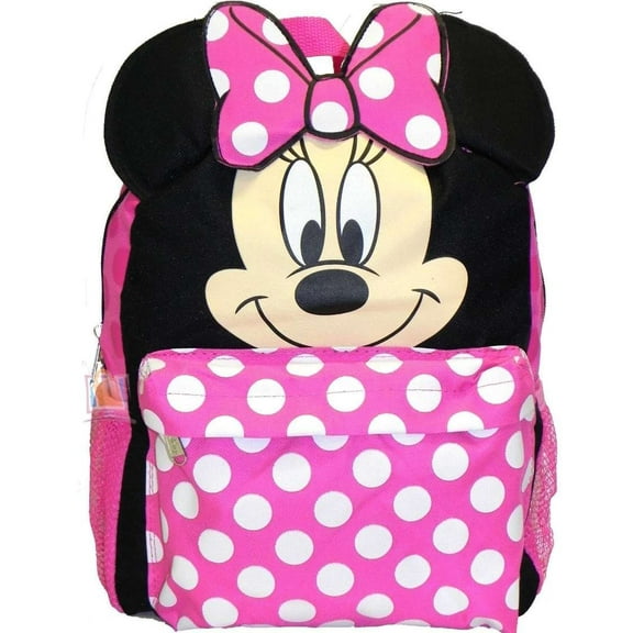 Disney by Minnie Mouse Unisex Small Backpack, Black, 1-Piece