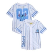MARVEL Disney Boys Baseball Jersey - Spider-Man Mickey Mouse Cars Lightning McQueen Stitch Sports Jersey