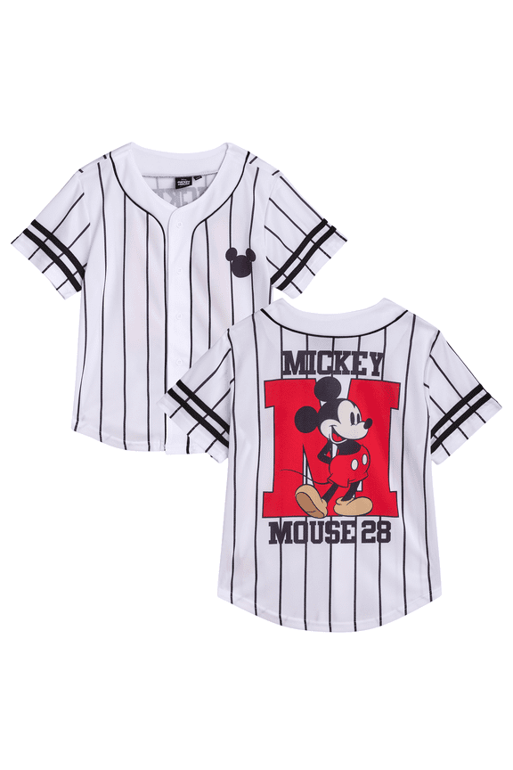Boys Baseball Jersey - Spider-Man Mickey Mouse Cars Lightning McQueen Stitch Sports Jersey