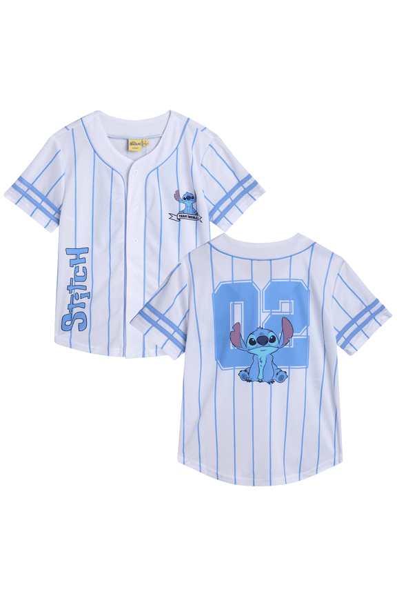 Boys Baseball Jersey - Spider-Man Mickey Mouse Cars Lightning McQueen Stitch Sports Jersey
