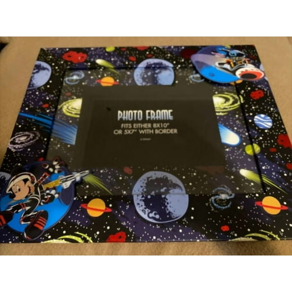 Disney photo frame with Space Mickey and Stitch.