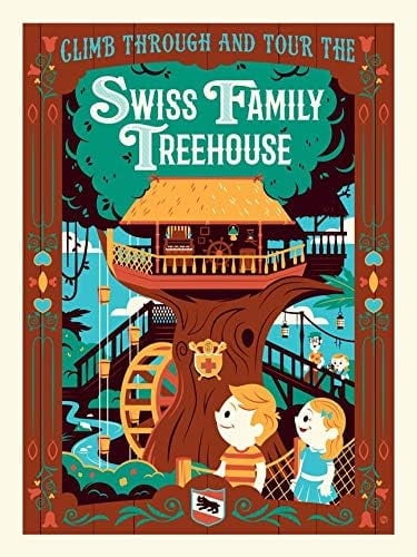 Disney Print by David Perillo: The Swiss Family Treehouse - Walmart.com