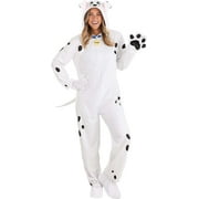 Disney's 101 Dalmatians Adults Perdita Costume Womens, Dalmatian Dressup Jumpsuit, Cute Puppy Halloween One-piece