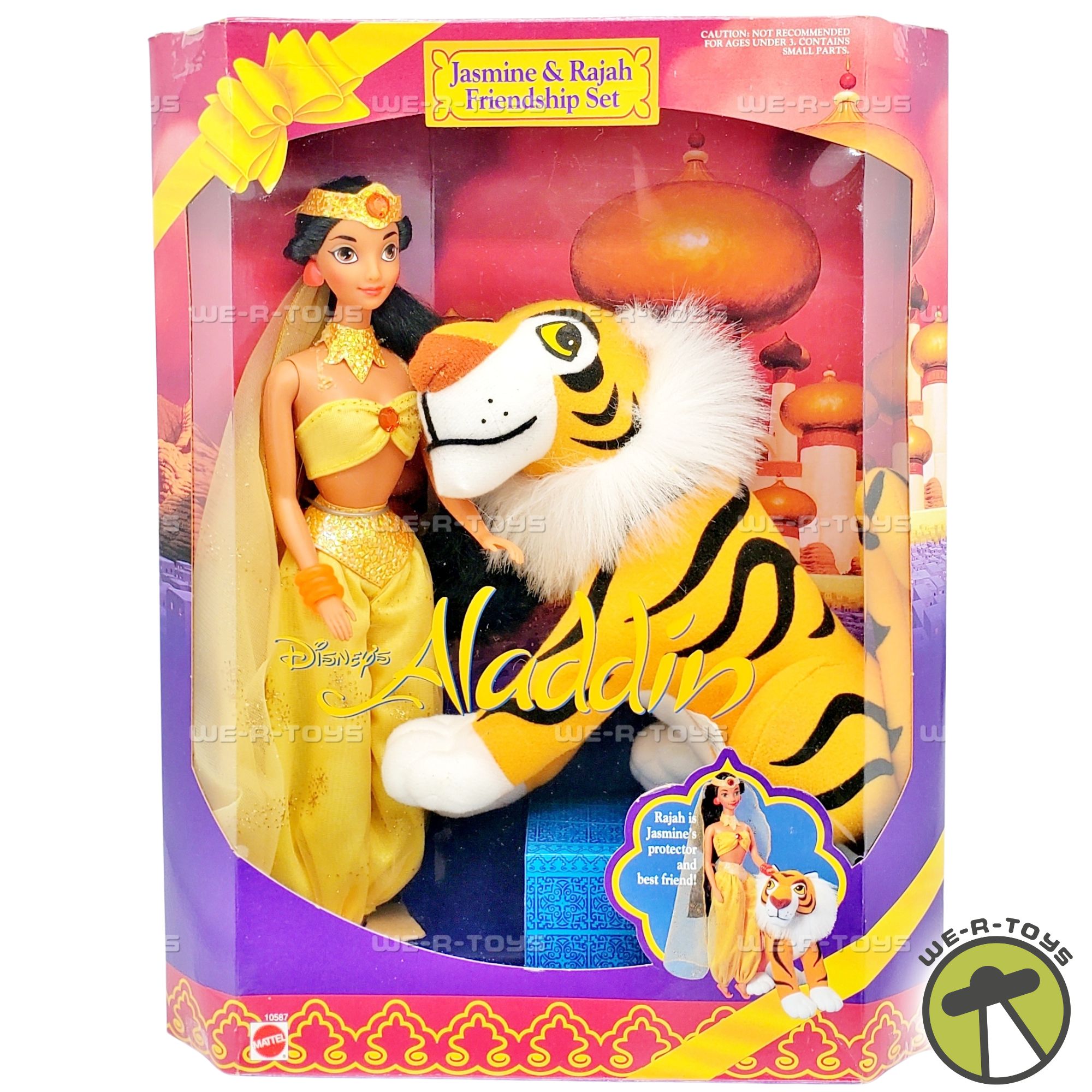 Disney's Aladdin Jasmine Doll & Rajah Plush Friendship Set 1993 Mattel ...