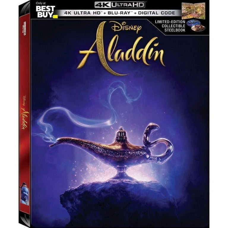 Aladdin (Blu-Ray, 4K UHD, Digital) (Limited Edition) Aladdin (Blu-Ray, 4K UHD, Digital) (Limited Edition)