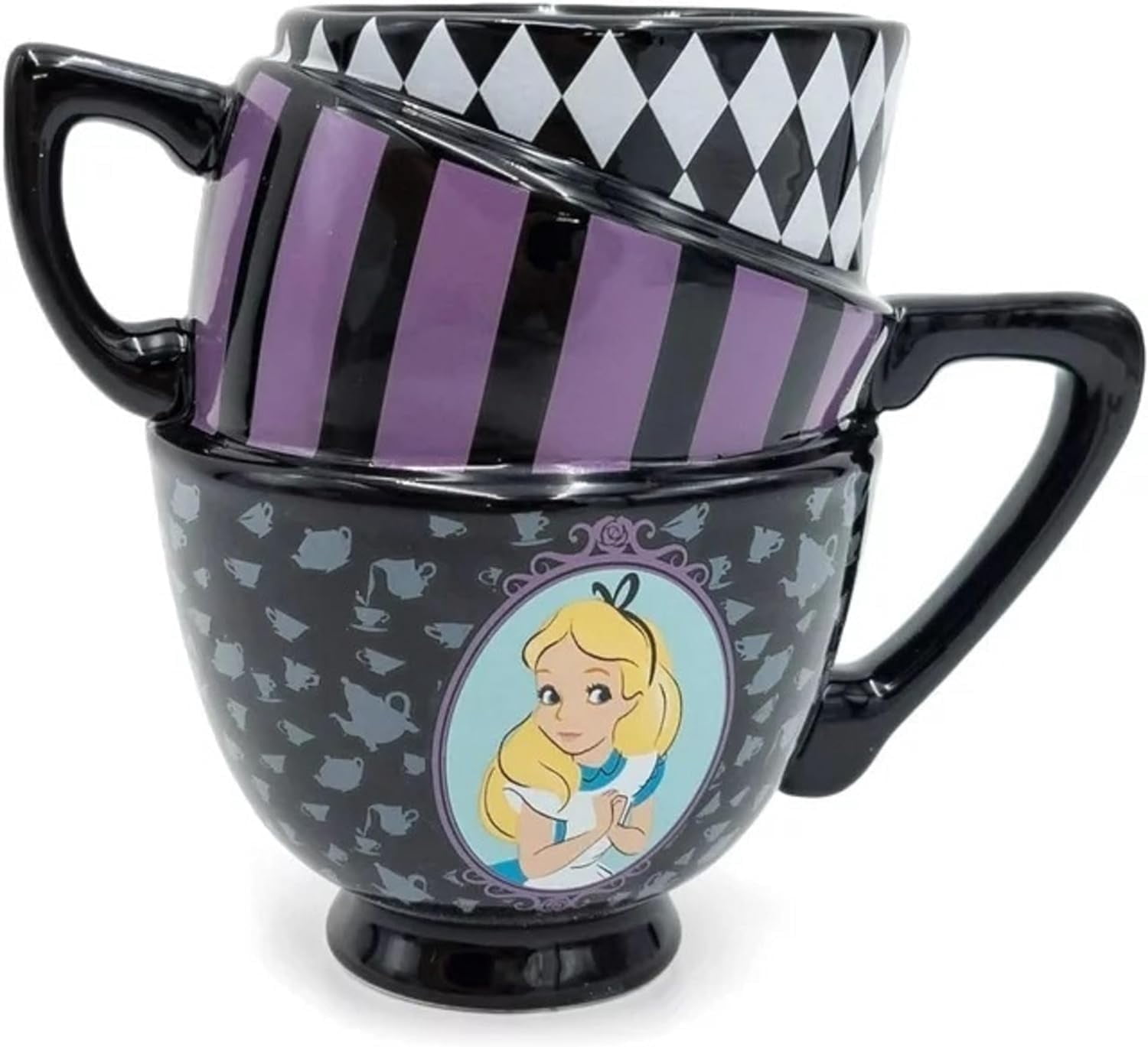 Silver Buffalo Alice in Wonderland Ceramic Coffee Mug, 20 oz, 3D Sculpted  Teacup Design - Walmart.com