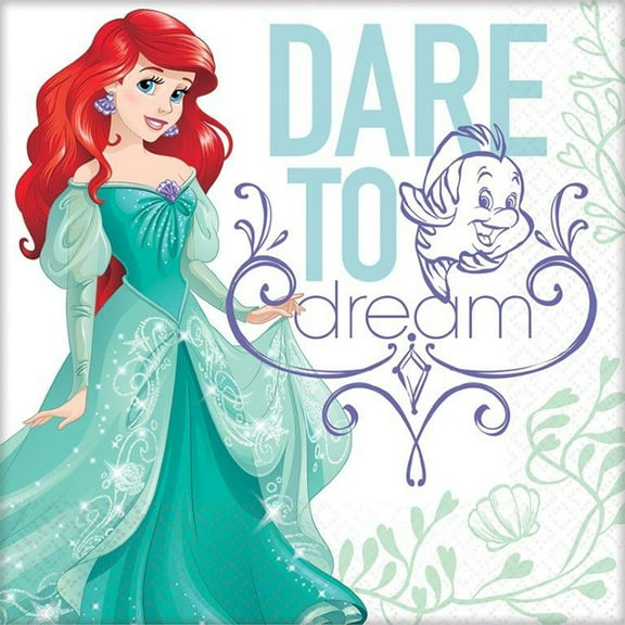 Disney's Ariel Dream Big Lunch Napkins (16 Count)