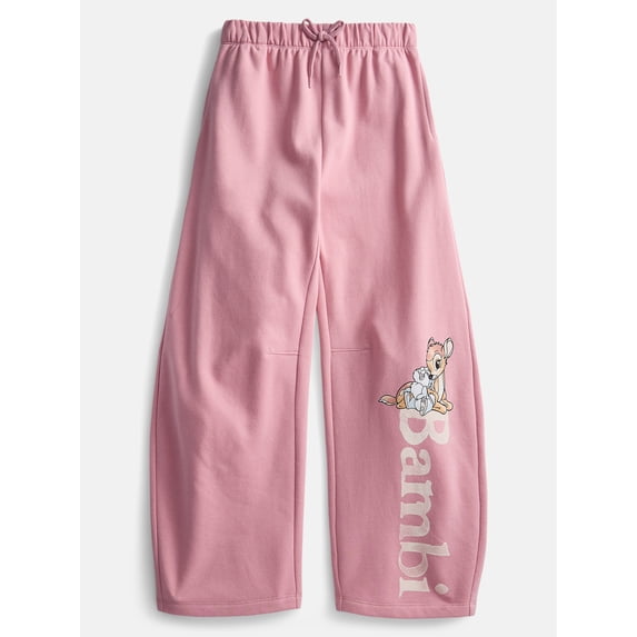 Disney Bambi Girl’s Fleece Barrel Pants, Sizes 4-16