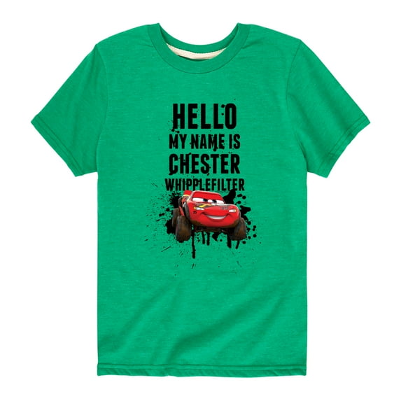 Disney's Cars - Chester Whipplefilter - Boy's Toddler And Youth Short Sleeve Graphic T-Shirt