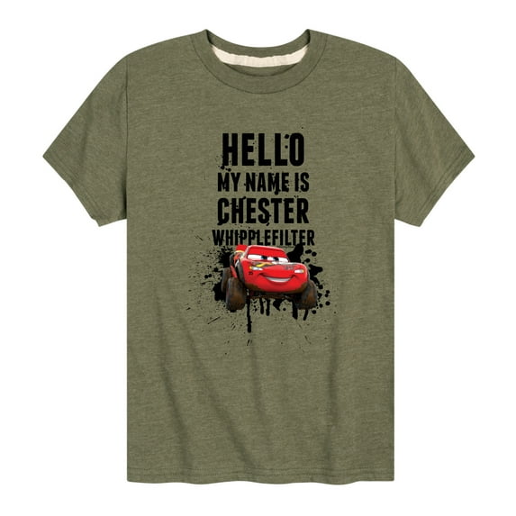 Disney's Cars - Chester Whipplefilter - Boy's Toddler And Youth Short Sleeve Graphic T-Shirt