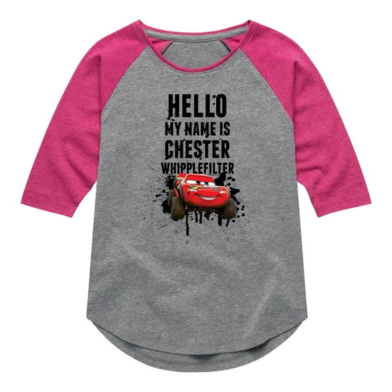 Disney's Cars - Chester Whipplefilter - Toddler And Youth Raglan Graphic T-Shirt