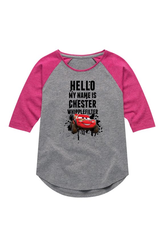 Disney's Cars - Chester Whipplefilter - Toddler And Youth Raglan Graphic T-Shirt