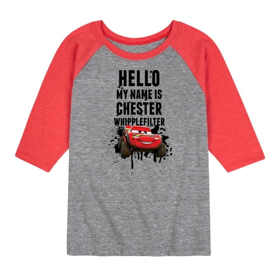 Disney's Cars - Chester Whipplefilter - Toddler And Youth Raglan Graphic T-Shirt