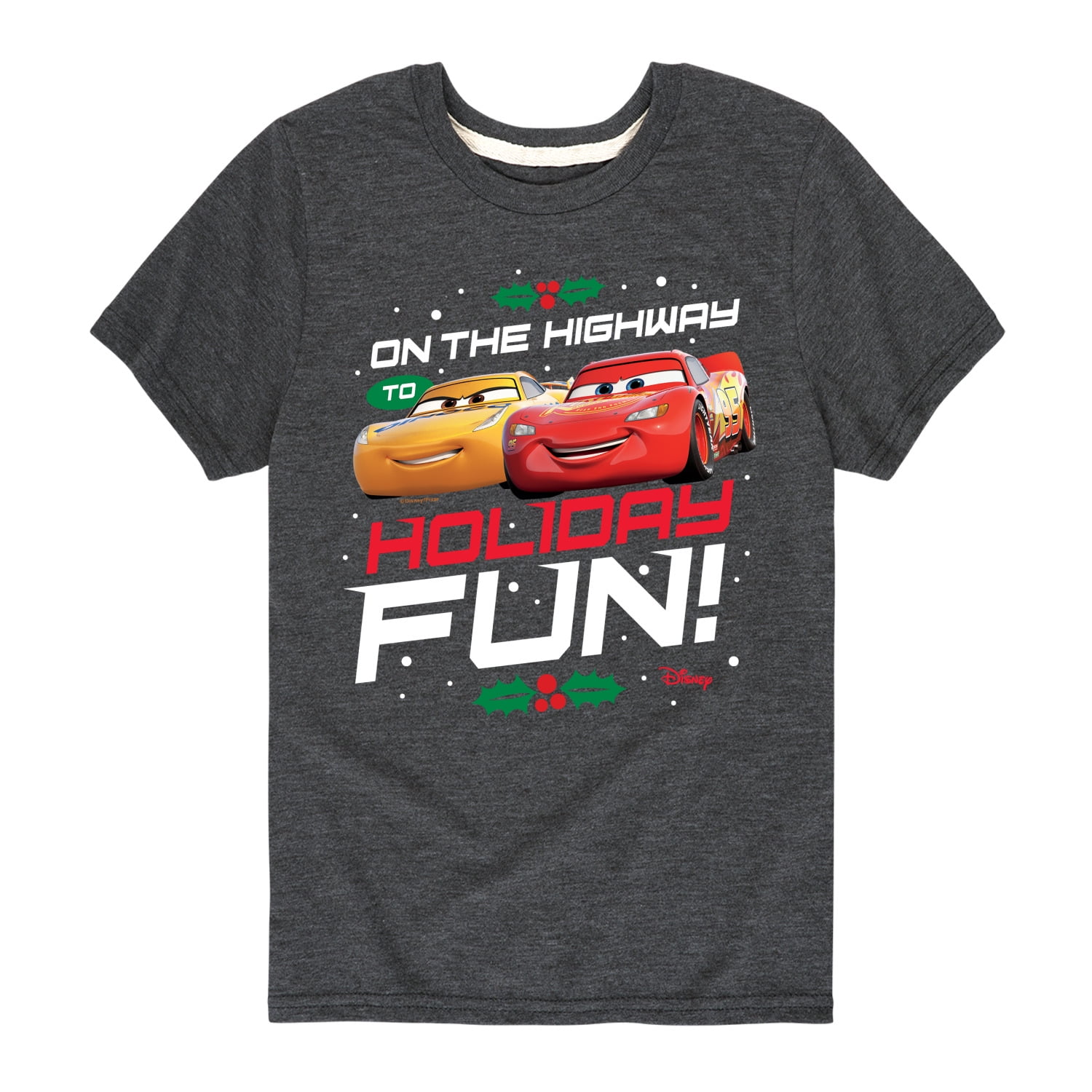 ★Dunst★ UNISEX SUMMER HOLIDAY CAR TSHIRT LIGHT MELANGE GRE Disney-s-Cars-Christmas-On-The