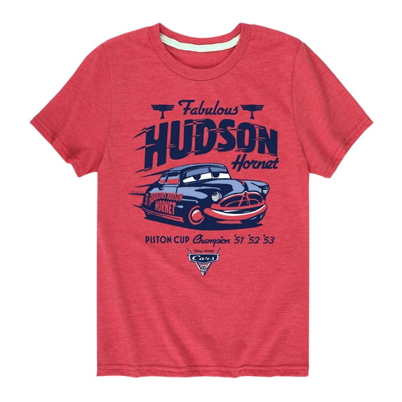 Disney's Cars - Fabulous Hudson Hornet - Boy's Toddler And Youth Short Sleeve Graphic T-Shirt