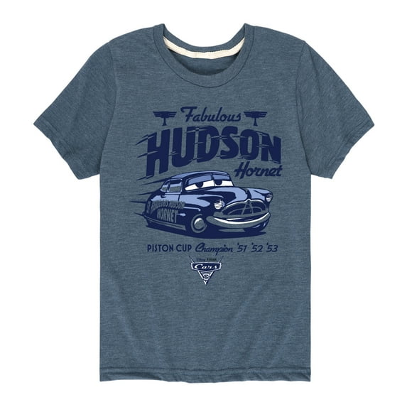 Disney's Cars - Fabulous Hudson Hornet - Boy's Toddler And Youth Short Sleeve Graphic T-Shirt