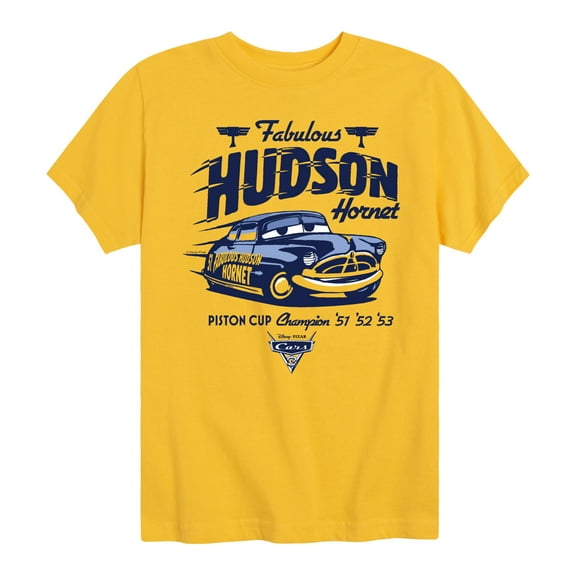 Disney's Cars - Fabulous Hudson Hornet - Boy's Toddler And Youth Short Sleeve Graphic T-Shirt